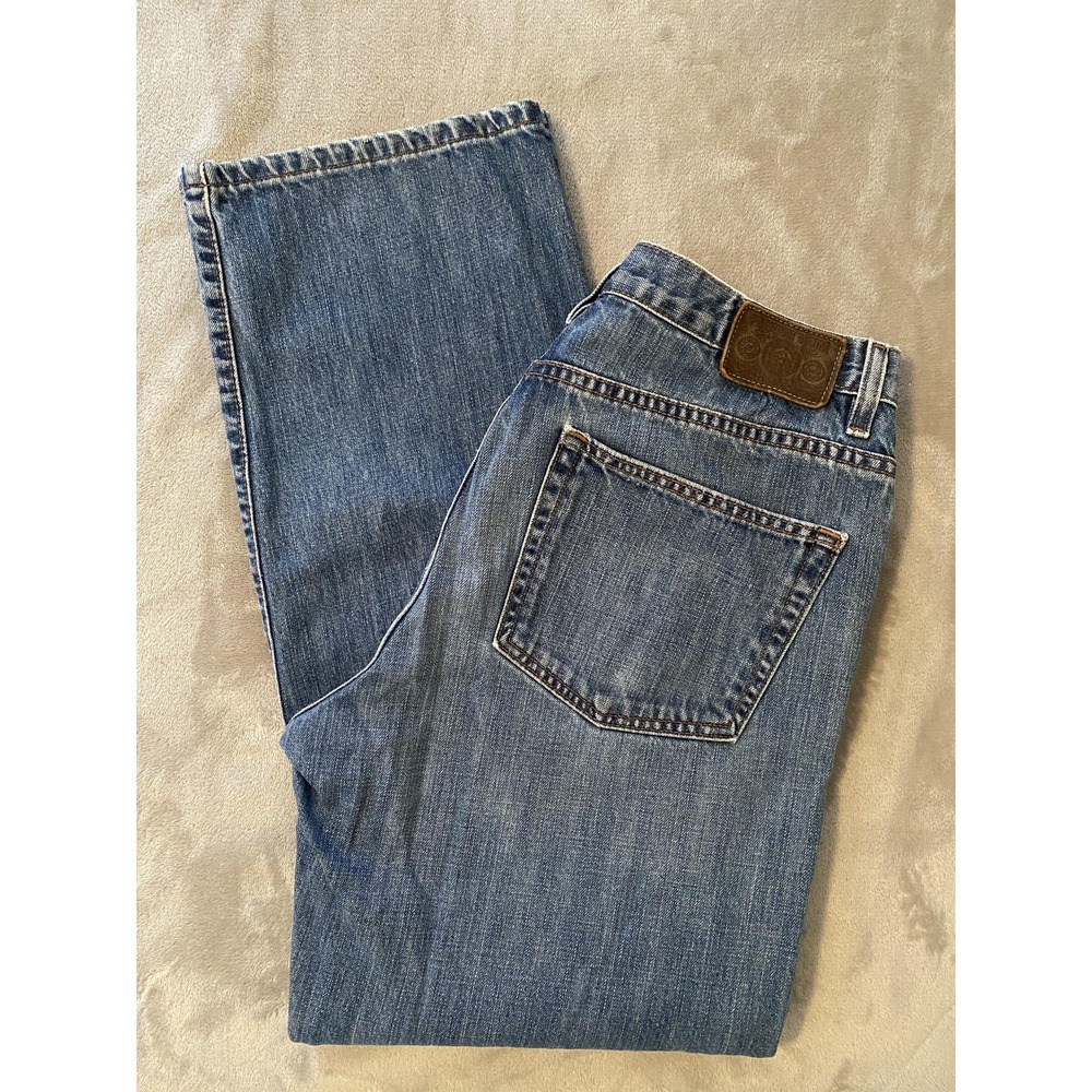 Eddie Bauer Jeans Mens 34x32 Blue Denim Original Fit Straight Leg Classic Casual